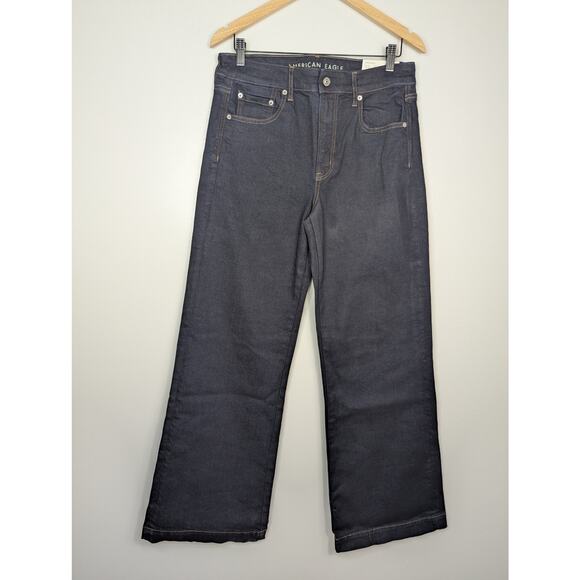 American Eagle Outfitters Indigo Flare Wide Leg Jeans - Picture 2 of 8